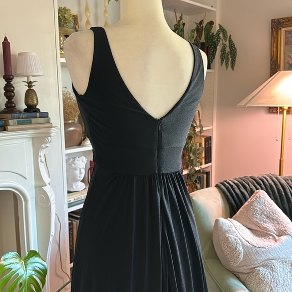 La Femme 28547 Plunge Neck A-Line Gown - Picture 8 of 9